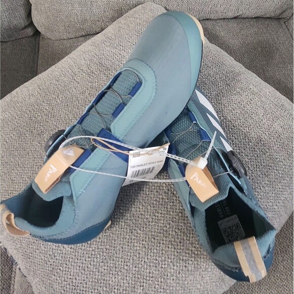 Adidas The Parley Road Shoe BOA Cycling Shoes GX8931 Hazy Emerald - (Sz M8 / W9) - Picture 2 of 16